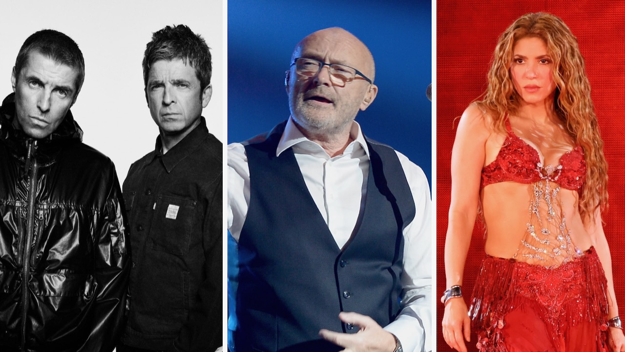 Phil Collins, Oasis, Shakira, Iron Maiden et Lauryn Hill