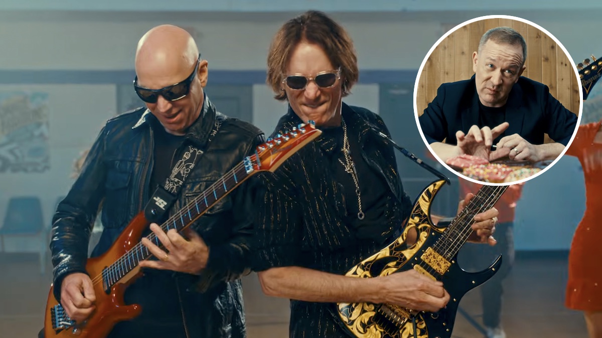 Joe Satriani et Steve Vai dévoilent la vidéo "Dancing" de SATCHVAI avec Brendon Small