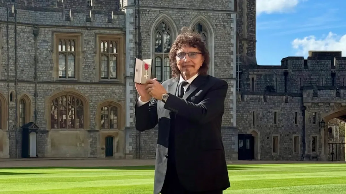 Tony Iommi nommé membre de l'Ordre de l'Empire britannique (MBE) au château de Windsor